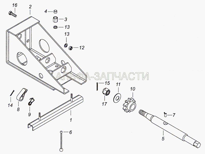 4308-3105010 Установка держателя запасного колеса (54112-3105861 Канат ворота держателя запасного колеса) 